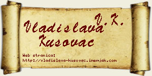 Vladislava Kusovac vizit kartica